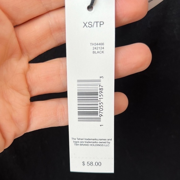 Tahari Black Sleeveless Sheer Turtleneck Size XS - Picture 5 of 6